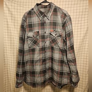DIXXON long sleeve flannel button down sz XL